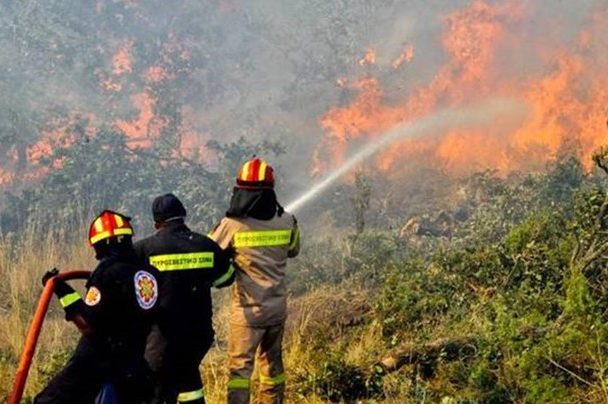 Μεγάλη φωτιά στο Λεωνίδιο: Απειλεί τις εγκαταστάσεις του Βιολογικού Καθαρισμού