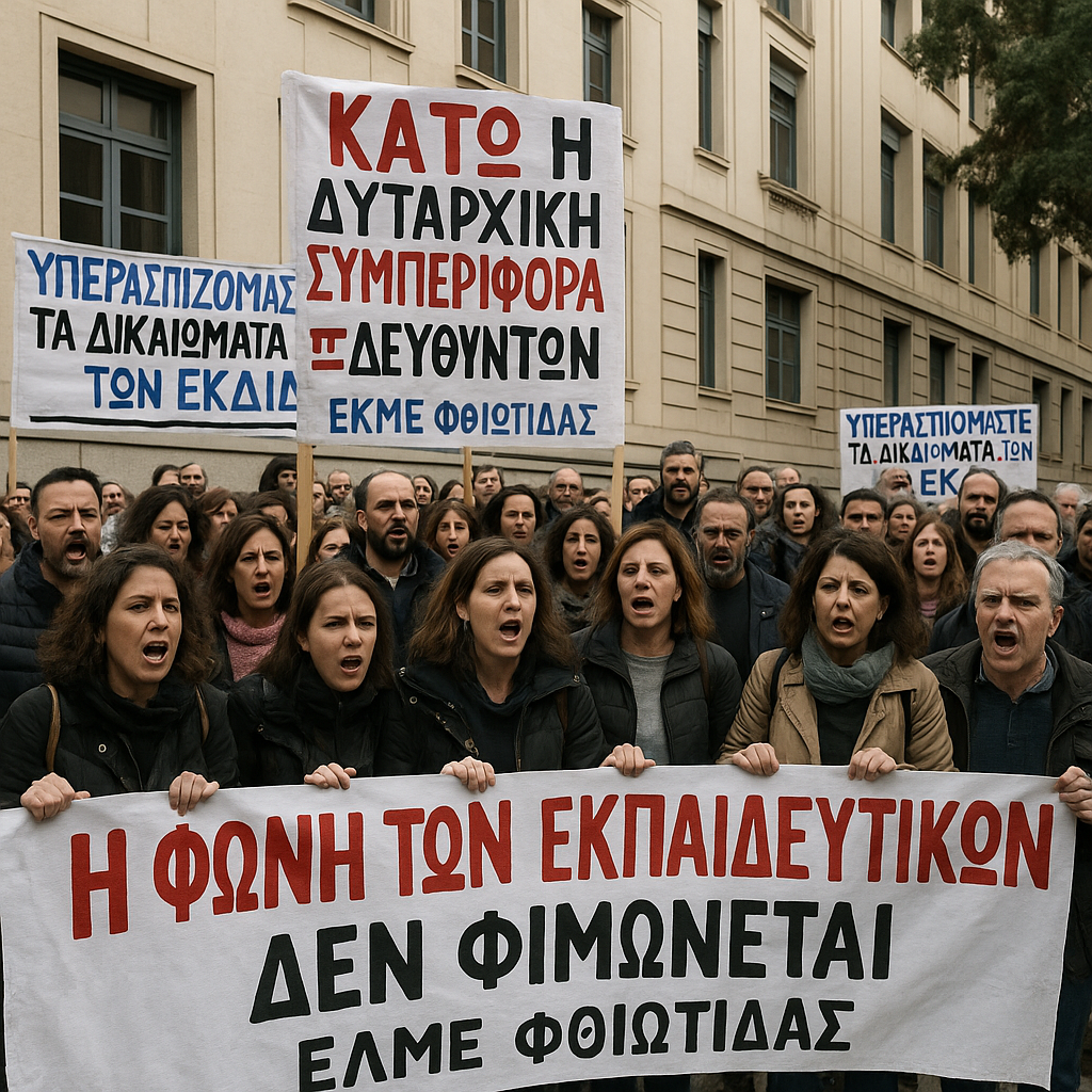 ΕΛΜΕ Φθιώτιδας – 2ο ΕΠΑΛ Λαμίας: Κλιμάκωση έντασης μετά την καταγγελία στην Αστυνομία.