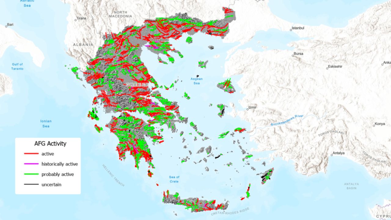 Σεισμική Ελλάδα: 3.600 ρήγματα στο χάρτη – Ποια είναι τα πιο επικίνδυνα