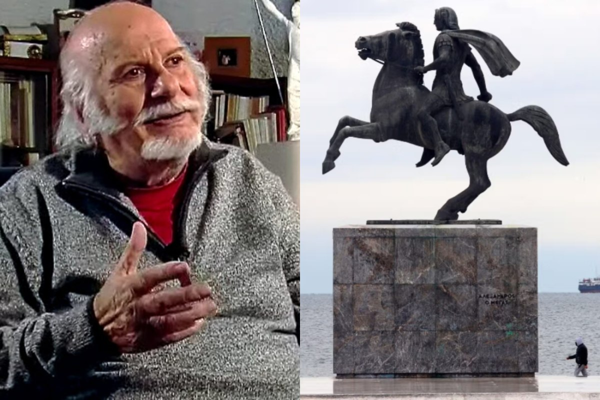 Έφυγε από τη ζωή ο Ευάγγελος Μουστάκας, ο δημιουργός του ιστορικού αγάλματος του Μεγάλου Αλεξάνδρου