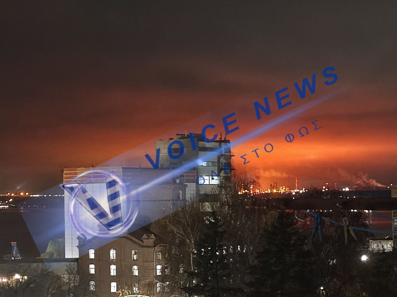 [ΒΙΝΤΕΟ] To Διυλιστήριο Saratov τυλίχθηκε στις Φλόγες