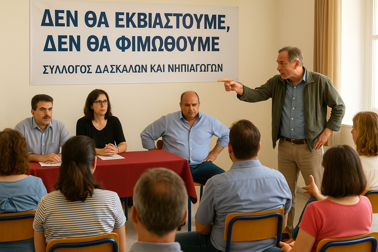 Οργή εκπαιδευτικών για επίθεση αιρετού σε διευθυντή – «Δεν θα εκβιαστούμε, δεν θα φιμωθούμε»