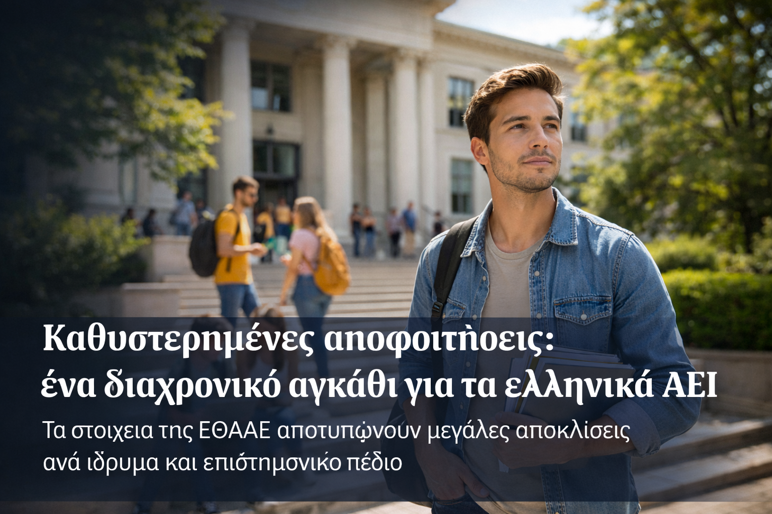 Καθυστερημένες αποφοιτήσεις: το αδύναμο σημείο της ελληνικής ανώτατης εκπαίδευσης