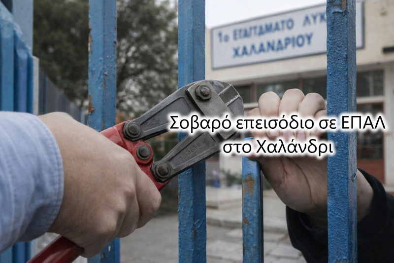 Σοβαρό επεισόδιο σε ΕΠΑΛ στο Χαλάνδρι: Καθηγητής φέρεται να τραυμάτισε μαθητή με κόφτη