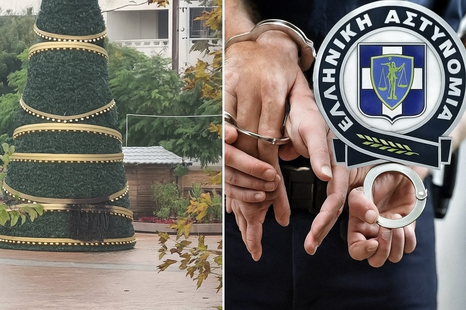 Χίος: Αποπειράθηκαν να κάψουν το χριστουγεννιάτικο δέντρο της πόλης – Ποιοι κρύβονται πίσω από τον εμπρησμό;