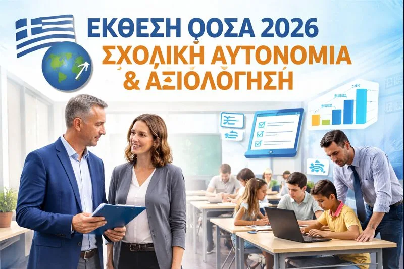 Έκθεση ΟΟΣΑ 2026: Αυτονομία σχολείων, νέος ρόλος για τους διευθυντές και έμφαση στην αξιολόγηση