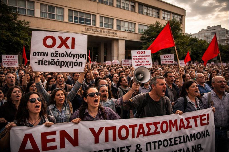 Αξιολόγηση με απειλές και πειθαρχικά: επιχείρηση υποταγής των εκπαιδευτικών