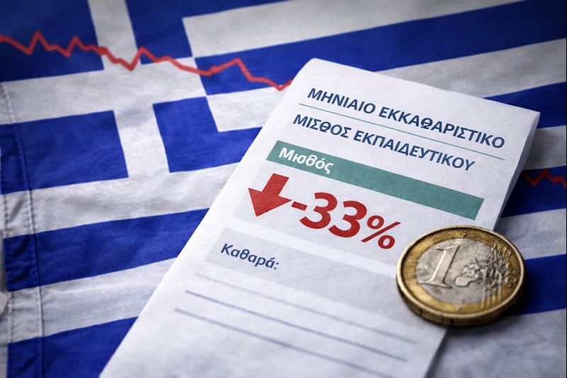 Οι Έλληνες εκπαιδευτικοί κατέγραψαν τη μεγαλύτερη απώλεια εισοδήματος στην ΕΕ την τελευταία 20ετία