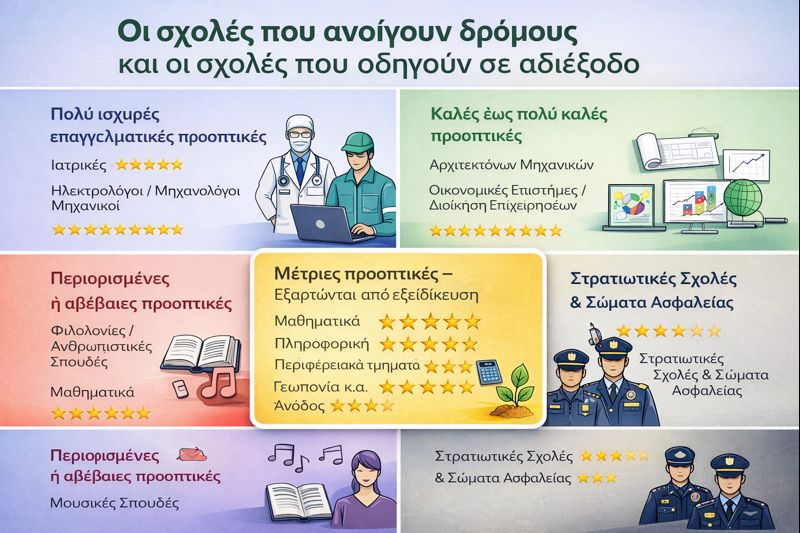 Τι “πουλάει” πλέον στις Πανελλαδικές – και τι όχι