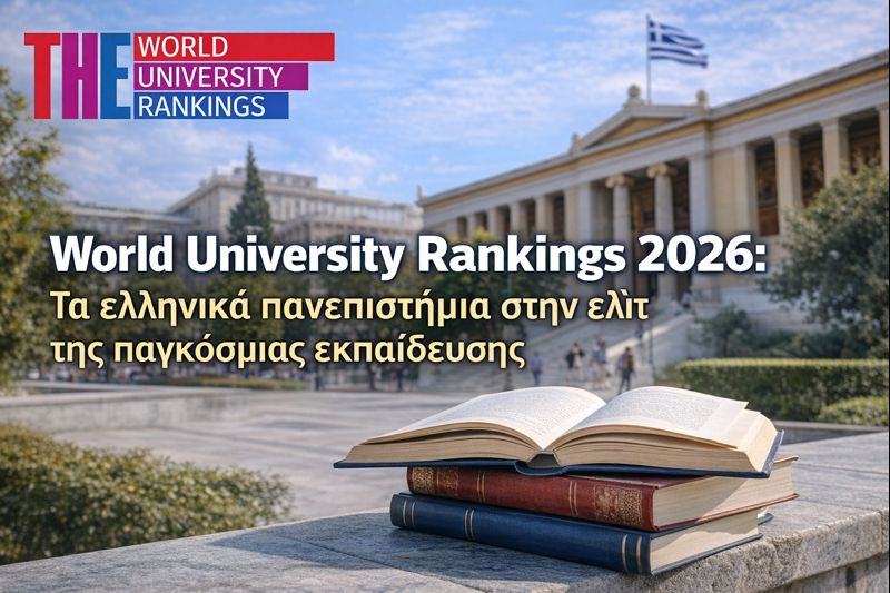 World University Rankings 2026: Πώς τοποθετούνται τα ελληνικά πανεπιστήμια στον παγκόσμιο ακαδημαϊκό χάρτη
