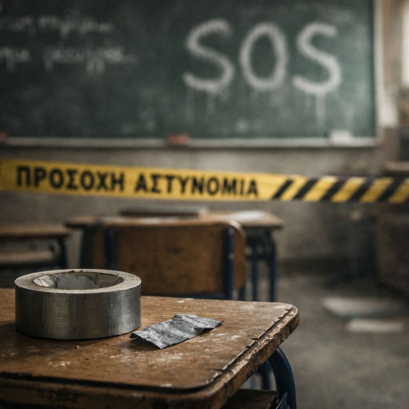 Σέρρες: Ένα σχολείο σε αποσύνθεση και ένα παιδί φιμωμένο μέσα στην τάξη