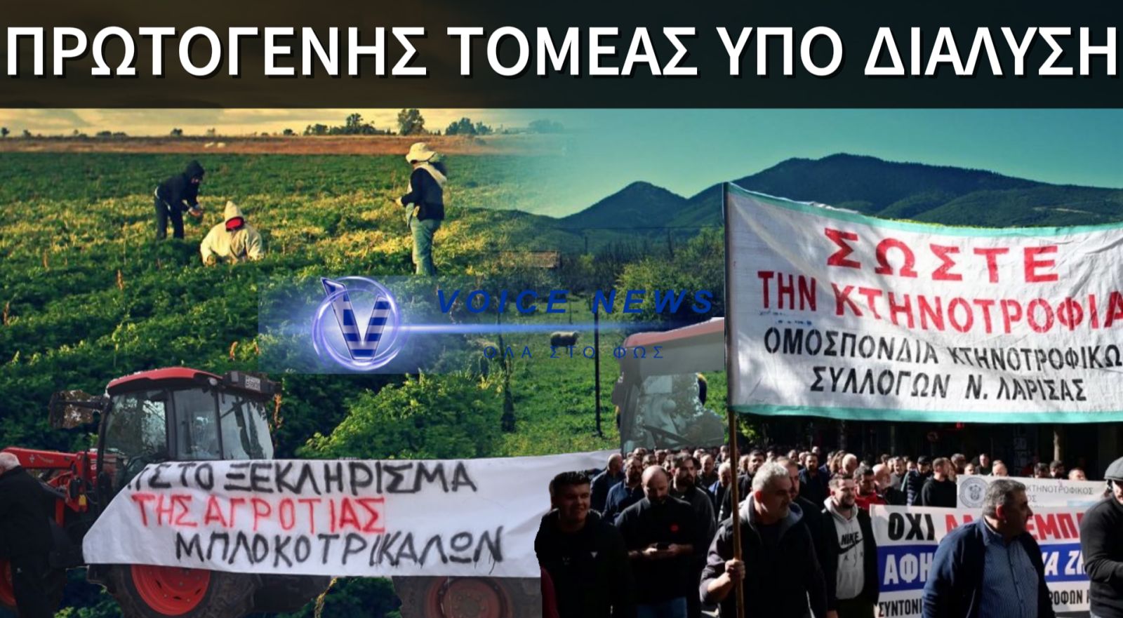 Ο αγροτικός κόσμος πεθαίνει! Η κοινωνία οφείλει να καταλάβει το μέγεθος της κατάρρευσης και της τραγωδίας που έρχεται