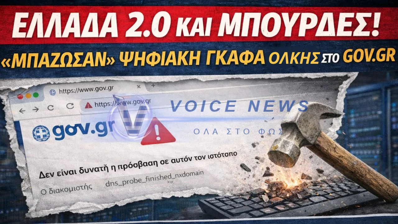 ΕΛΛΑΔΑ 2.0 ΚΑΙ ΜΠΟΥΡΔΕΣ! «ΜΠΑΖΩΣΑΝ» ΨΗΦΙΑΚΗ ΓΚΑΦΑ ΟΛΚΗΣ ΣΤΟ GOV.GR