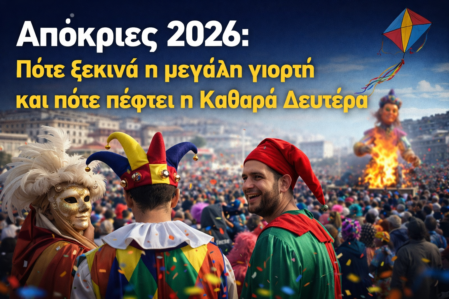 Απόκριες 2026: Το χρονικό της γιορτής από την Τσικνοπέμπτη έως την Καθαρά Δευτέρα