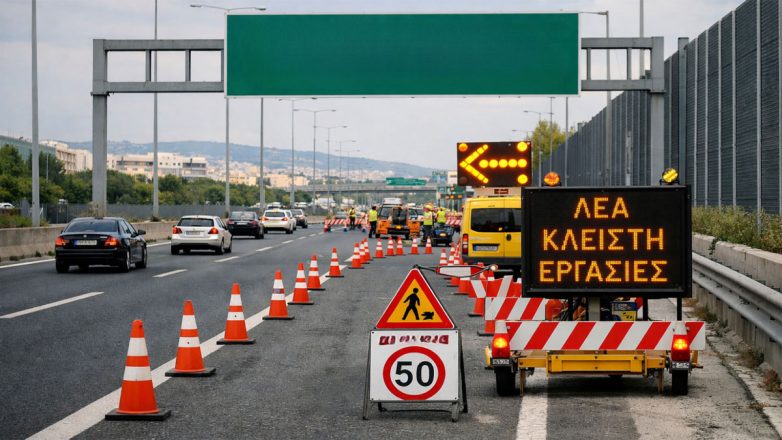 Κυκλοφοριακό χάος λόγω εργασιών στη σήραγγα Λιοσίων