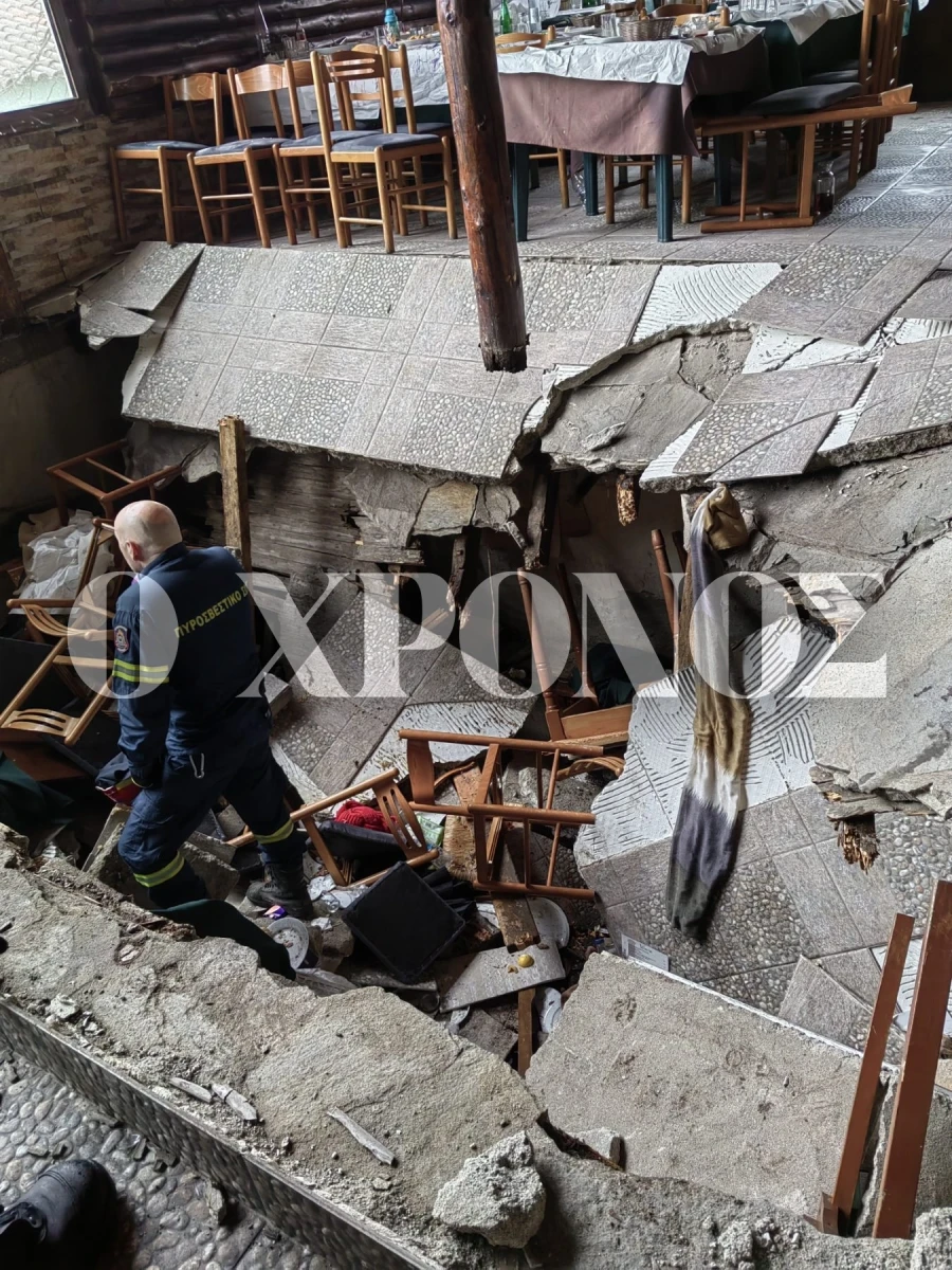Πάτωμα κατέρρευσε στην Κομοτηνή οι θαμώνες στο νοσοκομείο