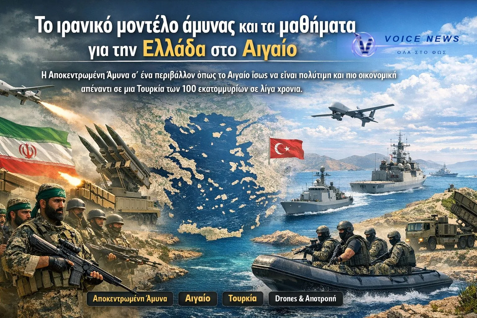 Το ιρανικό μοντέλο άμυνας και τα μαθήματα για την Ελλάδα στο Αιγαίο