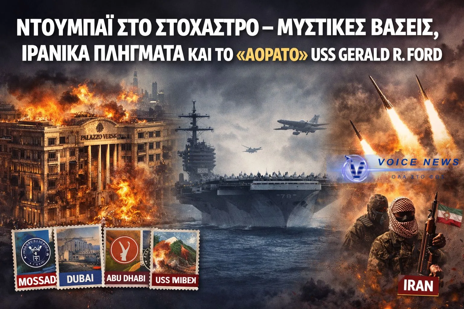 (ΒΙΝΤΕΟ) ΚΛΙΜΑΚΩΣΗ-ΣΟΚ ΣΤΟΝ ΚΟΛΠΟ: ΧΤΥΠΗΜΑΤΑ ΣΕ ΚΟΜΒΟ ΠΛΗΡΟΦΟΡΙΩΝ ΚΑΙ ΤΟ ΑΜΕΡΙΚΑΝΙΚΟ ΥΠΕΡ-ΑΕΡΟΠΛΑΝΟΦΟΡΟ ΣΕ ΣΙΩΠΗ