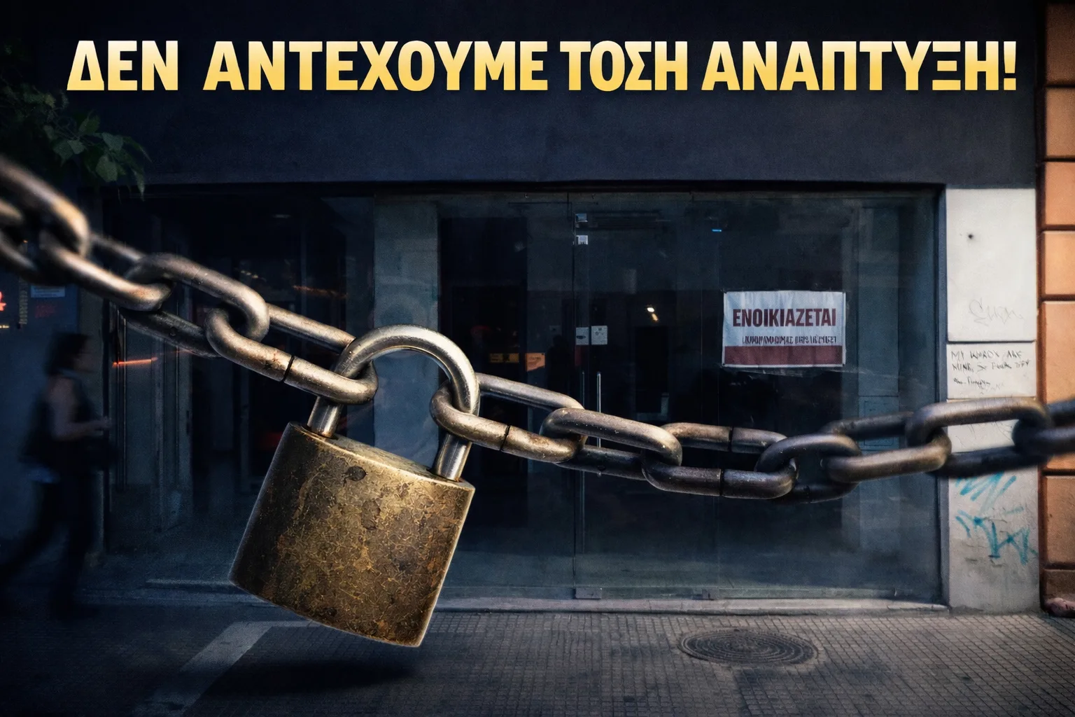 Δεκάδες καταστήματα κλειστά στην Τσιμισκή, ενώ η κυβέρνηση πανηγυρίζει για ανάπτυξη