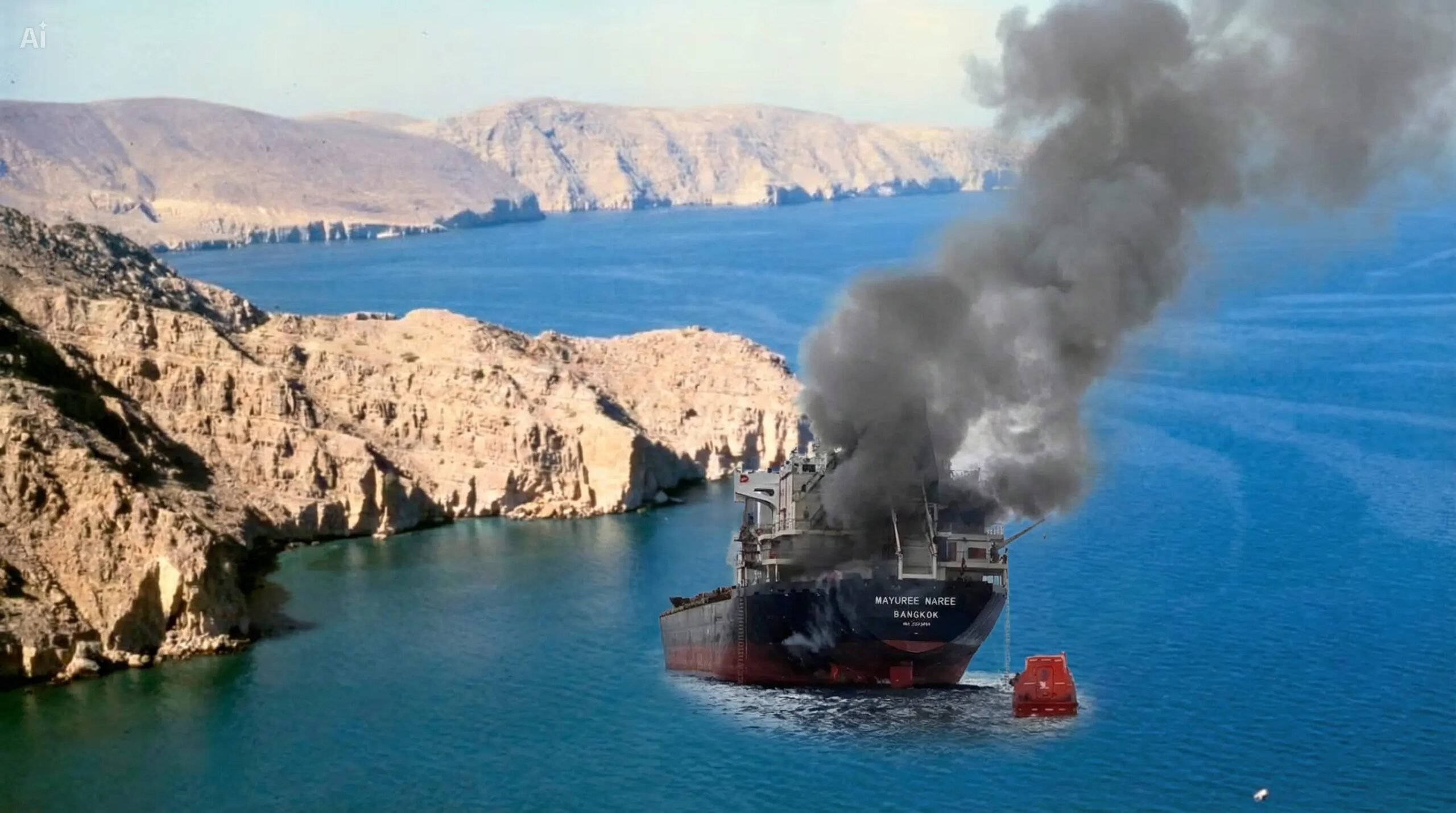 Το Ιράν έπληξε ένα ταϊλανδέζικο πλοίο που προσπαθούσε να περάσει από το Στενό του Ορμούζ
