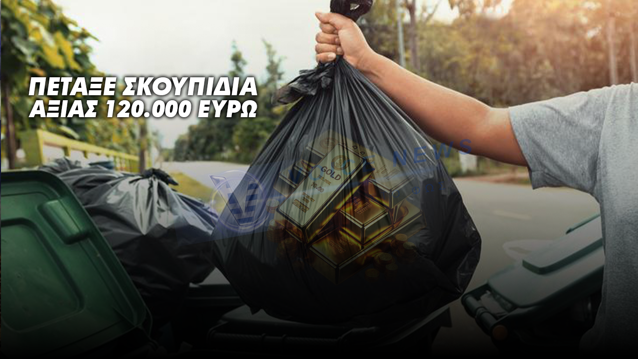 ΜΑΖΙ ΜΕ ΤΑ ΣΚΟΥΠΙΔΙΑ ΤΟΥ ΣΠΙΤΙΟΥ ΤΟΥ ΠΕΤΑΞΕ ΚΑΙ ΡΑΒΔΟΥΣ ΧΡΥΣΟΥ ΑΞΙΑΣ 120.000 ΕΥΡΩ!
