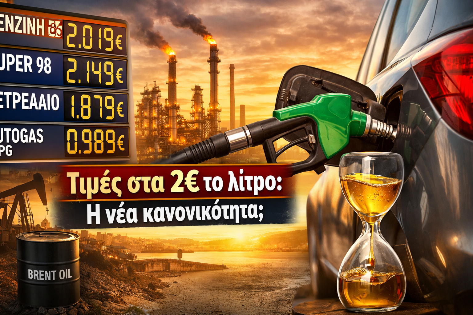 Καύσιμα σε «αργή κάθοδο»: Μικρή ανάσα στην αντλία, αλλά τα 2€ το λίτρο γίνονται η νέα κανονικότητα