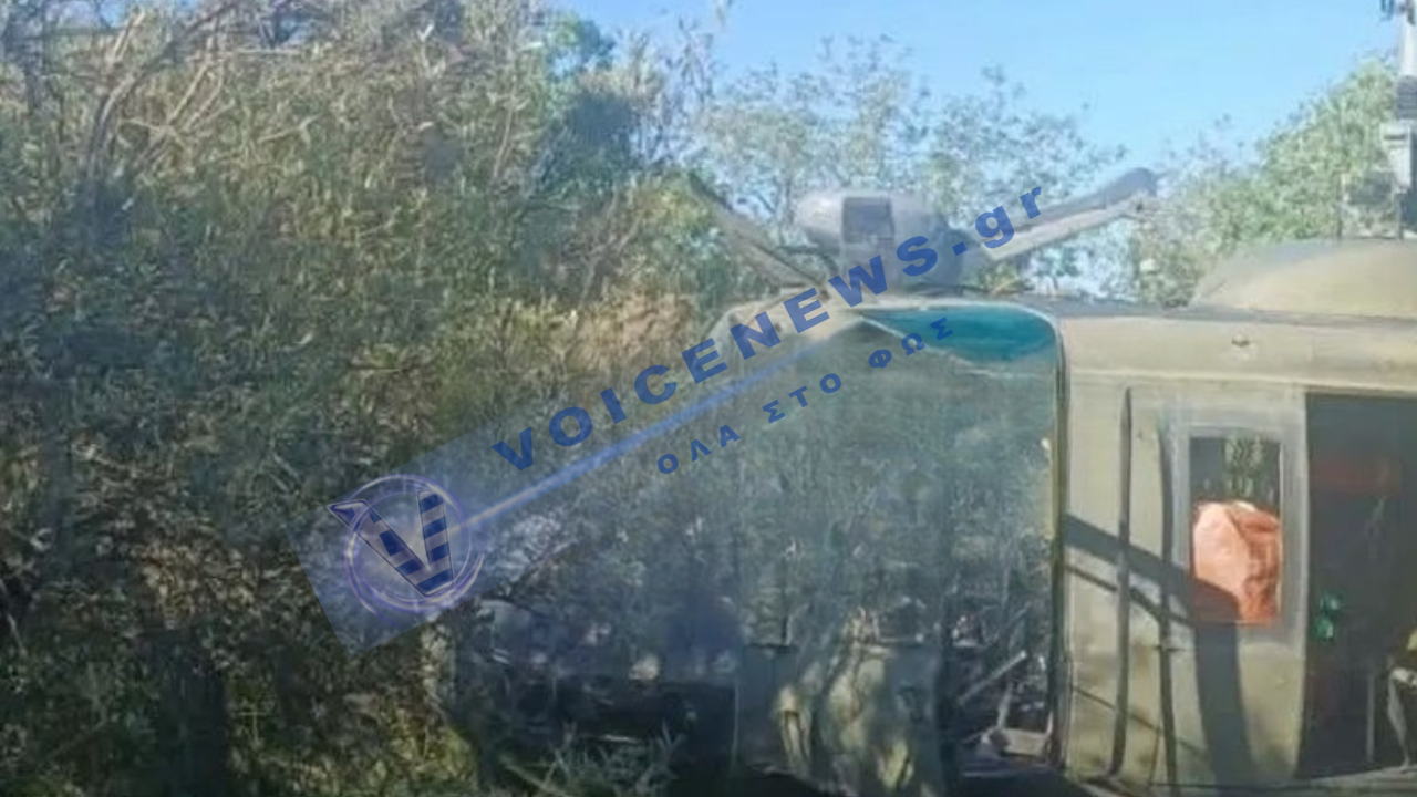 Αναγκαστική Προσγείωση Ελικοπτέρου της Πολεμικής Αεροπορίας στην Κρήτη