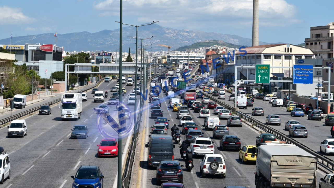 Στο κόκκινο η κίνηση στην Αθήνα – «φρακάρει» ο Κηφισός