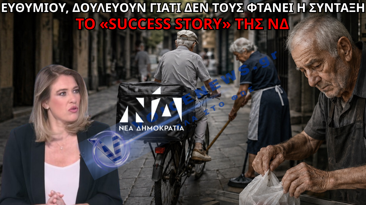 ΝΤΡΟΠΗ! Η ΝΔ ΠΑΝΗΓΥΡΙΖΕΙ ΠΟΥ ΟΙ 70ΑΡΗΔΕΣ ΔΟΥΛΕΥΟΥΝ ΓΙΑ ΝΑ ΦΑΝΕ