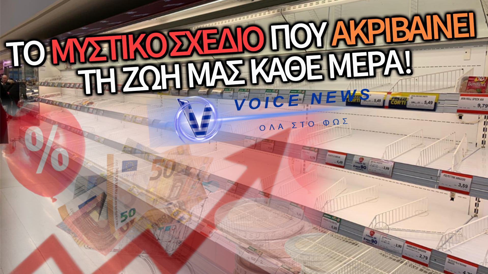 ΑΔΕΙΑ ΡΑΦΙΑ ΣΤΑ ΣΟΥΠΕΡ ΜΑΡΚΕΤ; ΤΟ ΑΠΟΚΑΛΥΠΤΙΚΟ ΣΕΝΑΡΙΟ ΓΙΑ ΤΗΝ ΕΠΙΒΙΩΣΗ ΤΗΣ ΕΥΡΩΠΗΣ