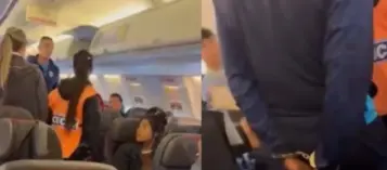 ΤΡΕΛΑ ΣΕ ΠΤΗΣΗ ΜΕΤΑ ΑΠΟ ΦΑΡΣΑ ΠΟΔΟΣΦΑΙΡΙΣΤΗ ΓΙΑ ΒΟΜΒΑ ΣΤΟ ΑΕΡΟΠΛΑΝΟ (ΔΕΙΤΕ VIDΕΟ)