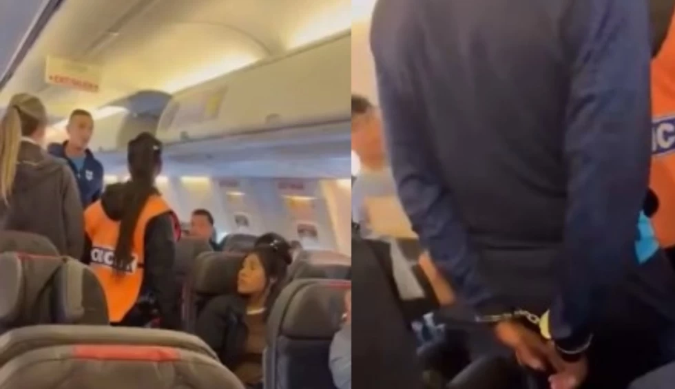 ΤΡΕΛΑ ΣΕ ΠΤΗΣΗ ΜΕΤΑ ΑΠΟ ΦΑΡΣΑ ΠΟΔΟΣΦΑΙΡΙΣΤΗ ΓΙΑ ΒΟΜΒΑ ΣΤΟ ΑΕΡΟΠΛΑΝΟ (ΔΕΙΤΕ VIDΕΟ)