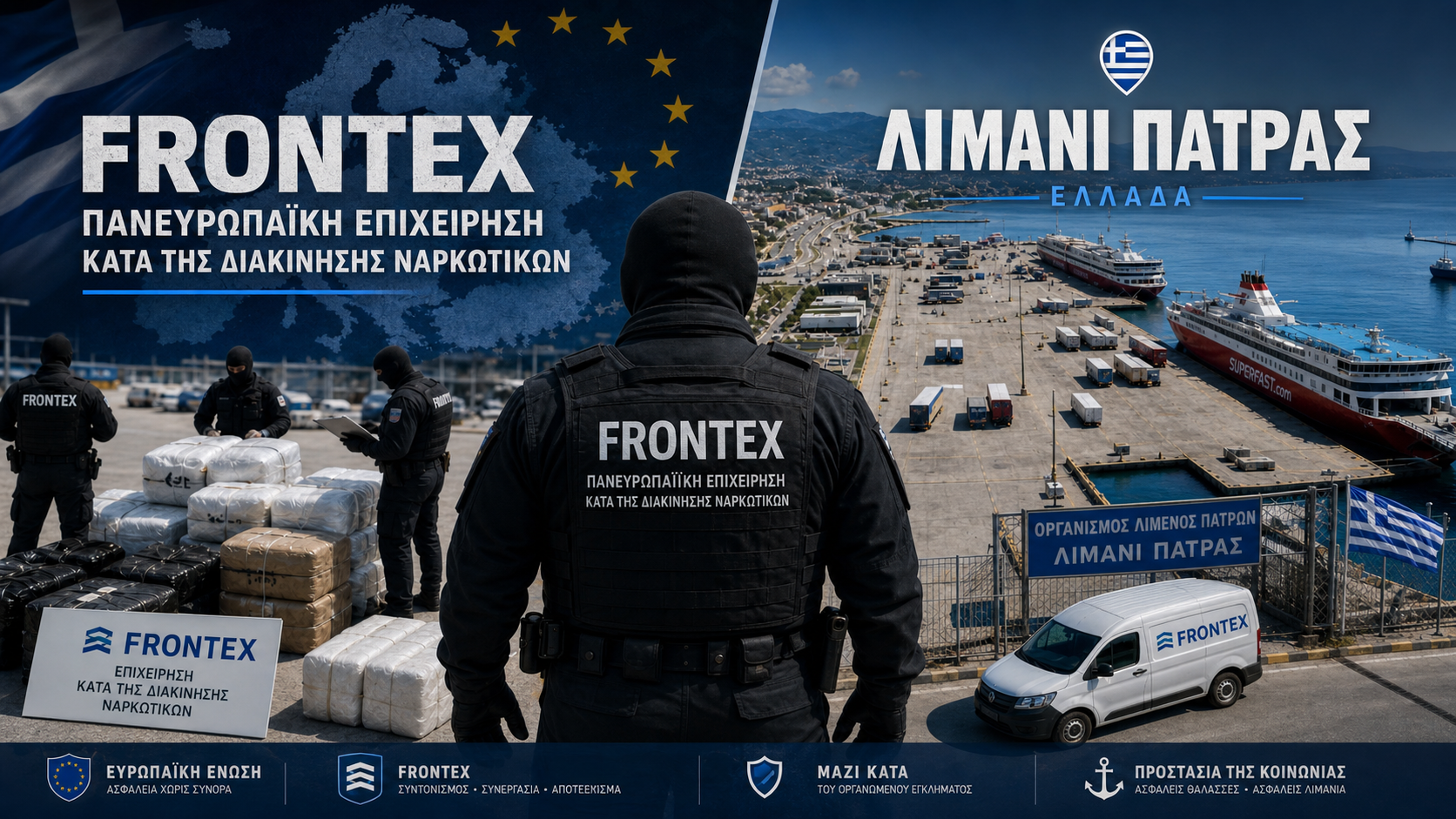 ΣΑΡΩΤΙΚΟ ΧΤΥΠΗΜΑ ΣΕ ΚΥΚΛΩΜΑΤΑ ΟΠΛΩΝ ΚΑΙ ΝΑΡΚΩΤΙΚΩΝ- 904 ΣΥΛΛΗΨΕΙς ΣΕ ΔΙΕΘΝΗ ΕΠΙΧΕΙΡΗΣΗ ΜΕ ΤΗ FRONTEX