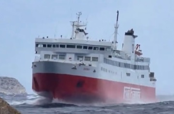 Θρίλερ στο λιμάνι της Φολεγάνδρου: Η «μάχη» του πλοίου «Αικατερίνη» με τα κύματα