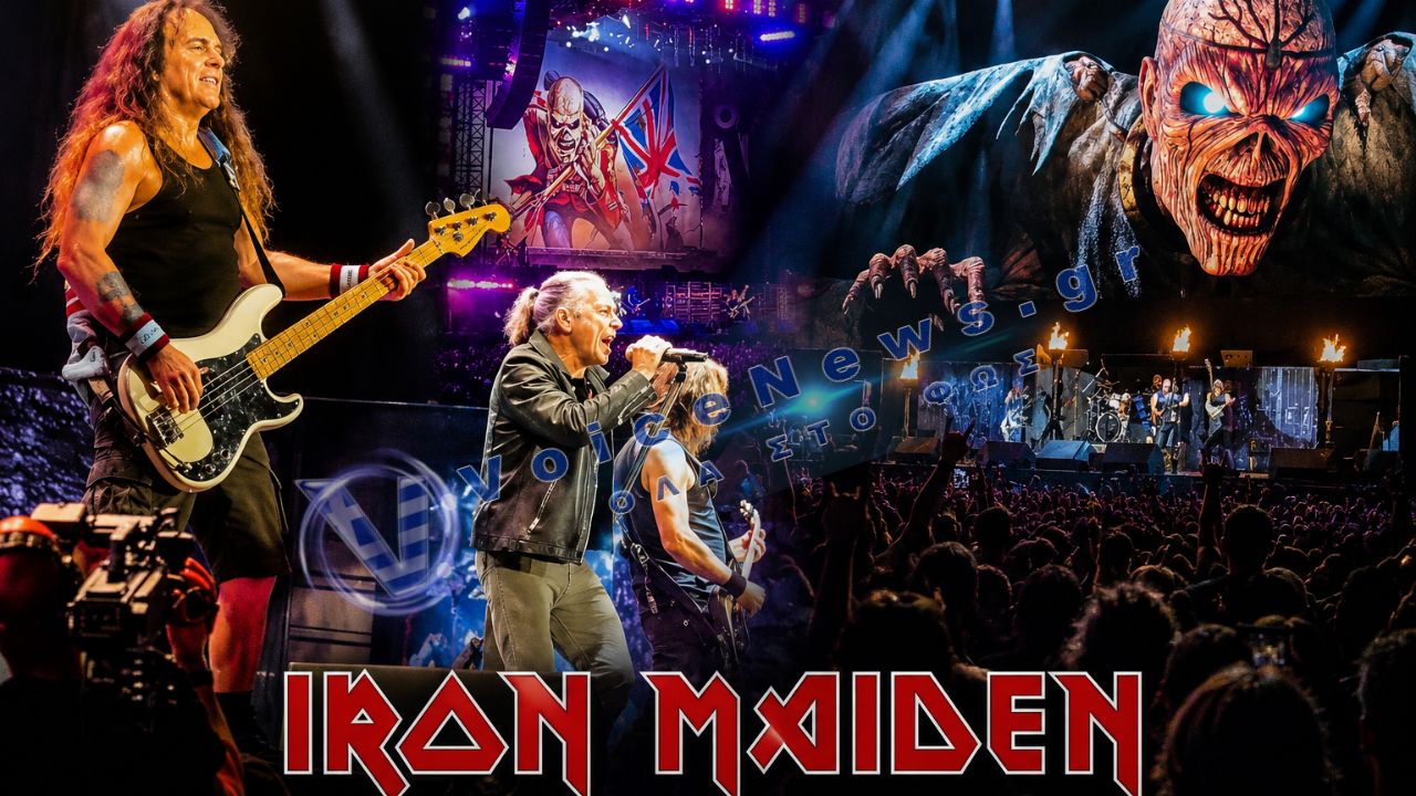 Iron Maiden: «Σεισμός» στο ΟΑΚΑ από 50.000 θεατές στην έναρξη της επετειακής περιοδείας των 50 χρόνων