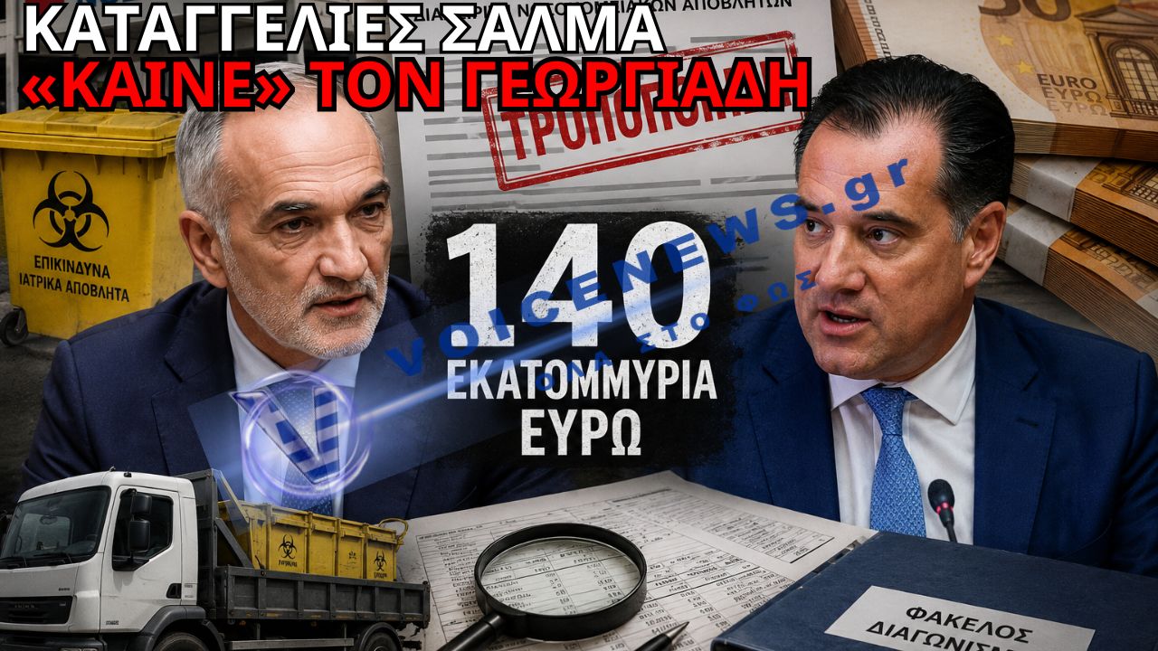 ΣΑΛΟΣ ΓΙΑ ΤΑ ΝΟΣΟΚΟΜΕΙΑΚΑ ΑΠΟΒΛΗΤΑ: ΚΑΤΑΓΓΕΛΙΕΣ ΣΑΛΜΑ ΚΑΤΑ ΓΕΩΡΓΙΑΔΗ ΚΑΙ ΕΡΩΤΗΜΑΤΑ ΓΙΑ ΤΟΝ ΔΙΑΓΩΝΙΣΜΟ ΤΩΝ 140 ΕΚΑΤ. ΕΥΡΩ