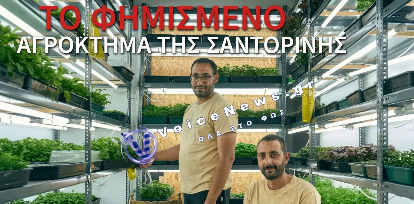 ΔΕΙΤΕ ΤΟ ΑΓΡΟΚΤΗΜΑ ΤΗΣ ΣΑΝΤΟΡΙΝΗΣ ΠΟΥ ΤΡΟΦΟΔΟΤΕΙ 120 ΕΣΤΙΑΤΟΡΙΑ ΣΤΟ ΝΗΣΙ
