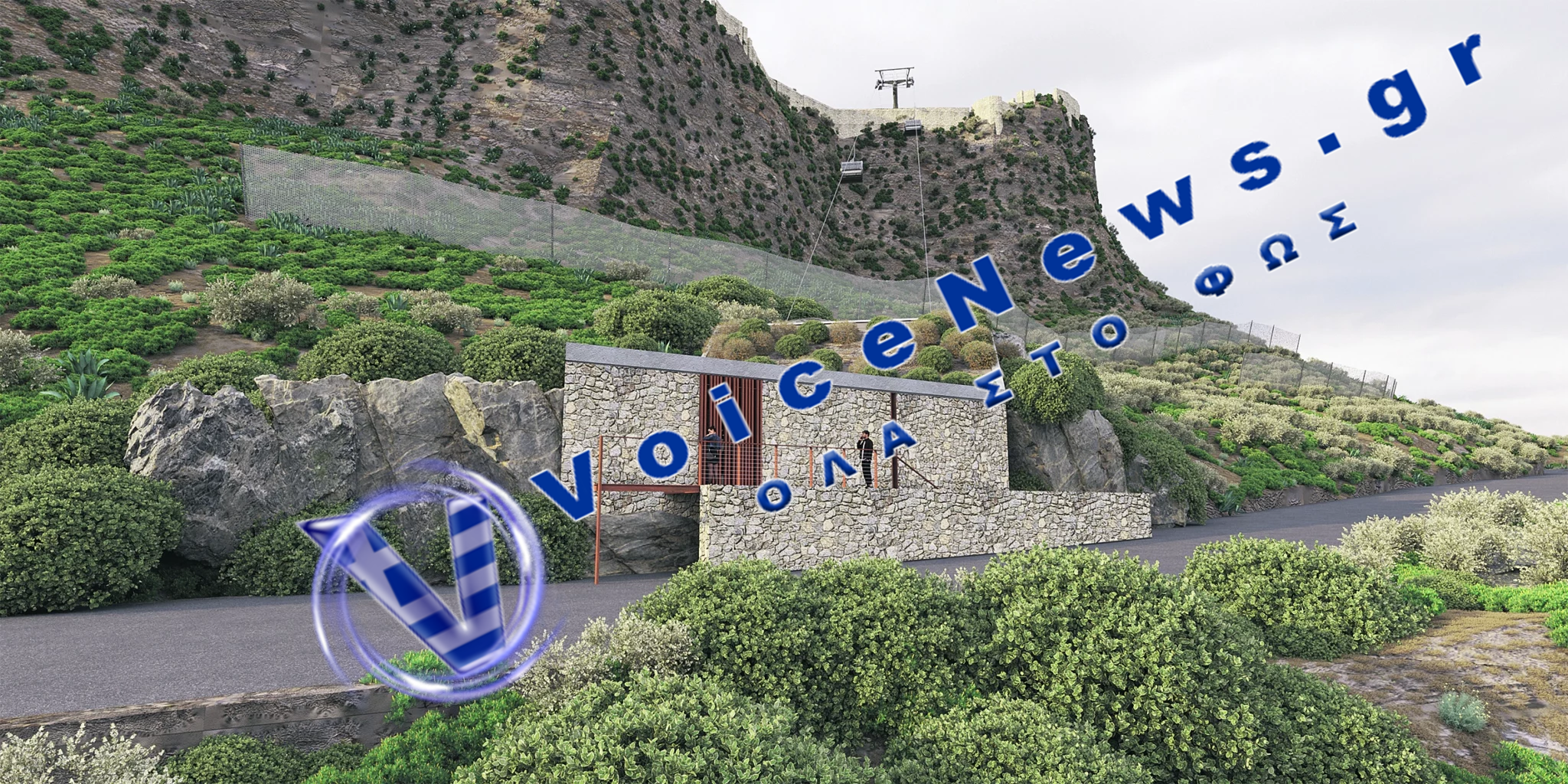 Τελεφερίκ στη Μονεμβασιά: Το έργο δεν γίνεται να συνεχιστεί χωρίς οικοδομική άδεια