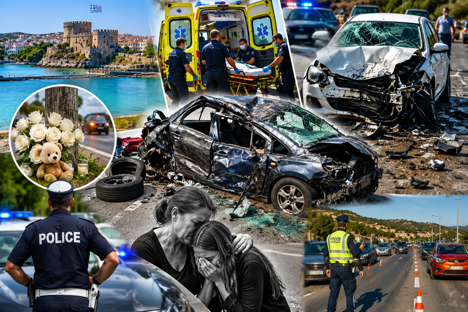 Σοκ στη Ρόδο: Νεκρές μητέρα και κόρη σε φονικό τροχαίο