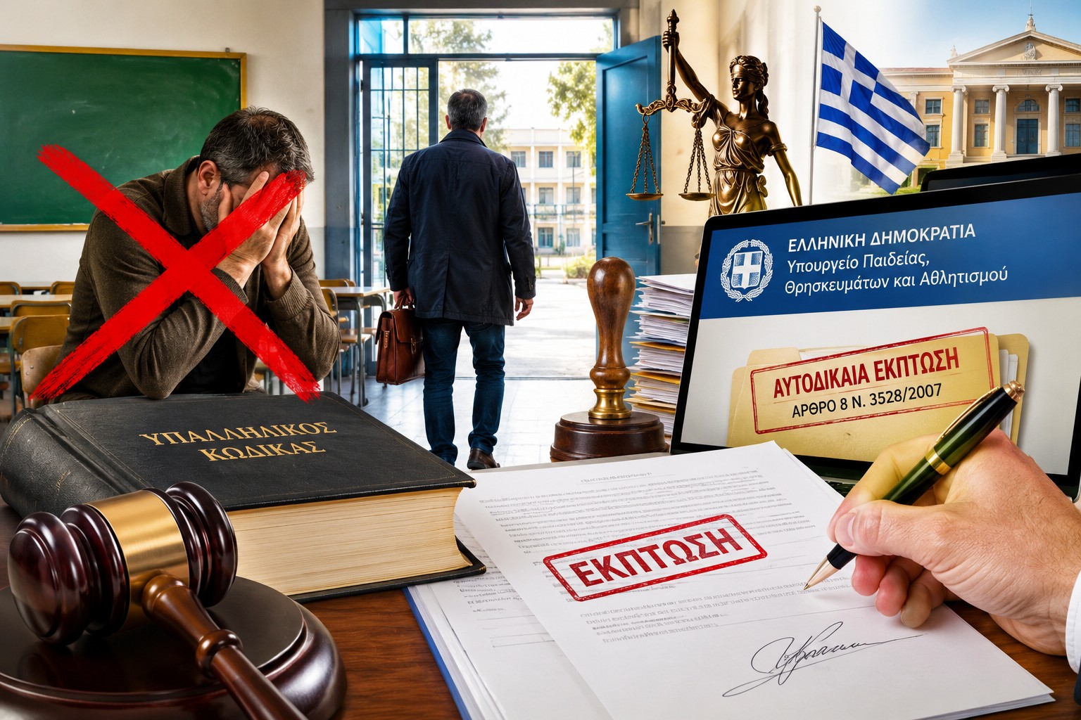 «Τέλος» από το δημόσιο σχολείο: Εκπαιδευτικός απολύθηκε μετά από αμετάκλητη καταδίκη