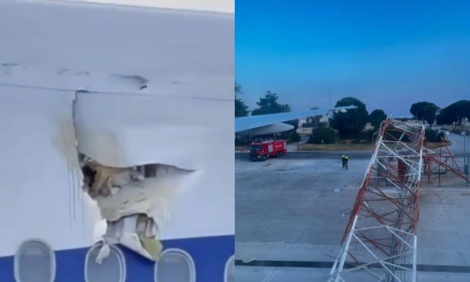 Σύγκρουση αεροσκάφους της Turkish Airlines με ιστό ραντάρ στην Αττάλεια – Aναστάτωση στην αποβίβαση