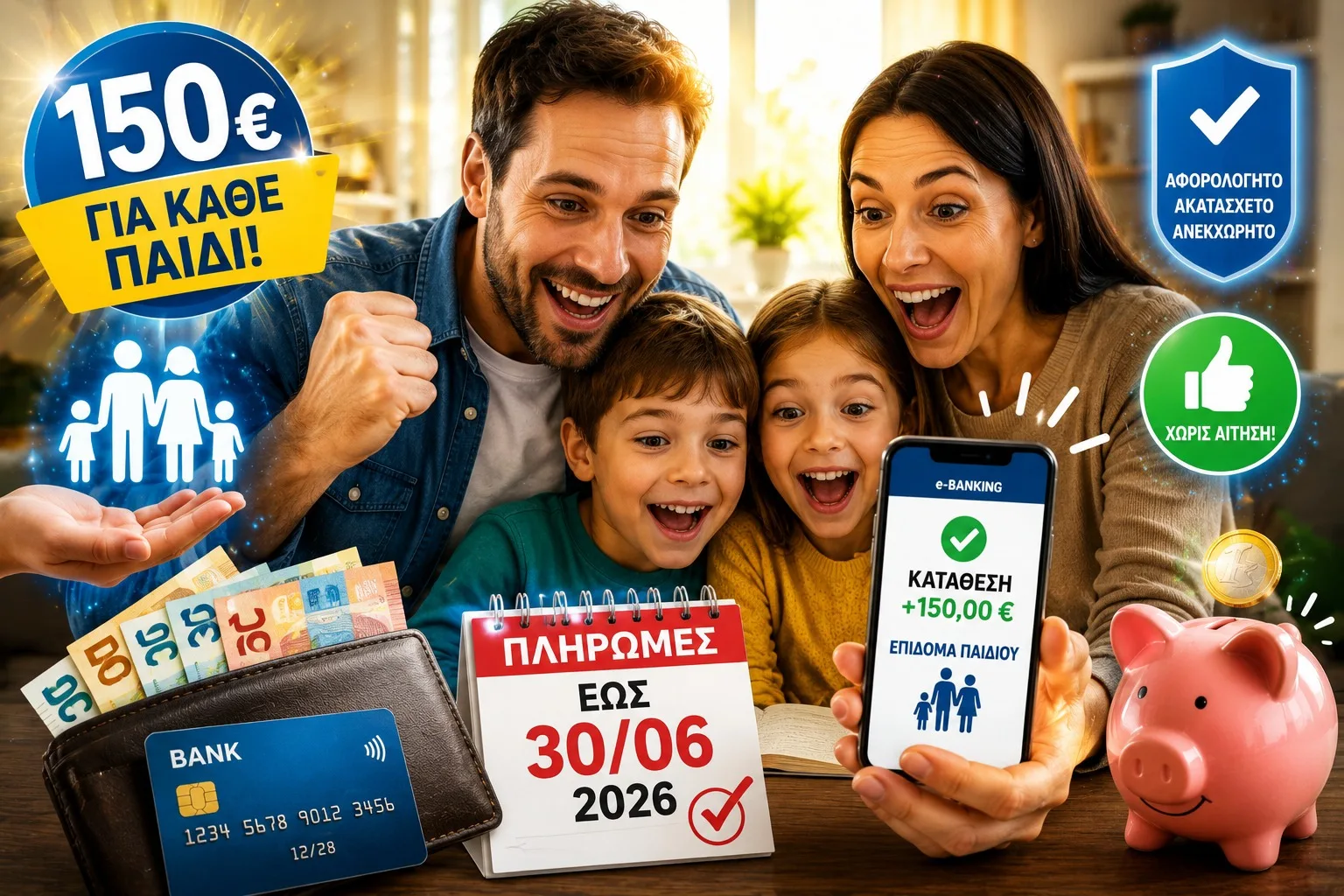 150 ευρώ το παιδί, αλλά όχι για όλους: Οι παγίδες στο έκτακτο επίδομα που πρέπει να γνωρίζουν οι δικαιούχοι