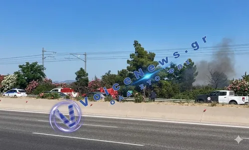 Συναγερμός στους Αγίους Θεοδώρους: Φωτιά σε χαμηλή βλάστηση και έκτακτα μέτρα στην Εθνική Οδό