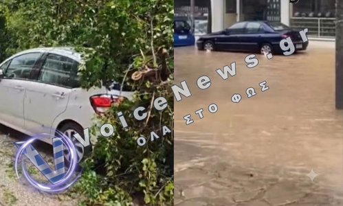 Ιωάννινα: Ισχυρό μπουρίνι με χαλάζι μετέτρεψε δρόμους σε λίμνες – Δέντρο καταπλάκωσε αυτοκίνητο
