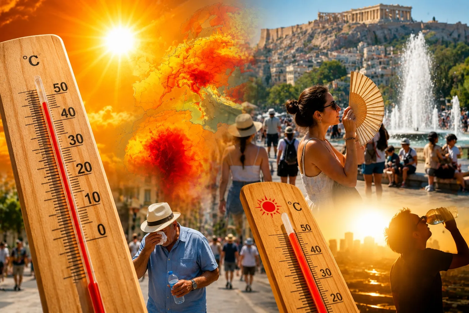 «Θερμική πολιορκία στην Ελλάδα: Ο υδράργυρος ετοιμάζεται να χτυπήσει κόκκινο»