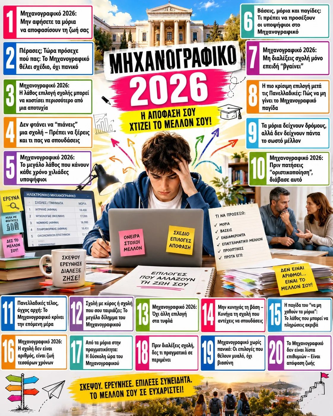 Πέρασες; Τώρα πρόσεχε πού πας: Το Μηχανογραφικό θέλει σχέδιο, όχι πανικό