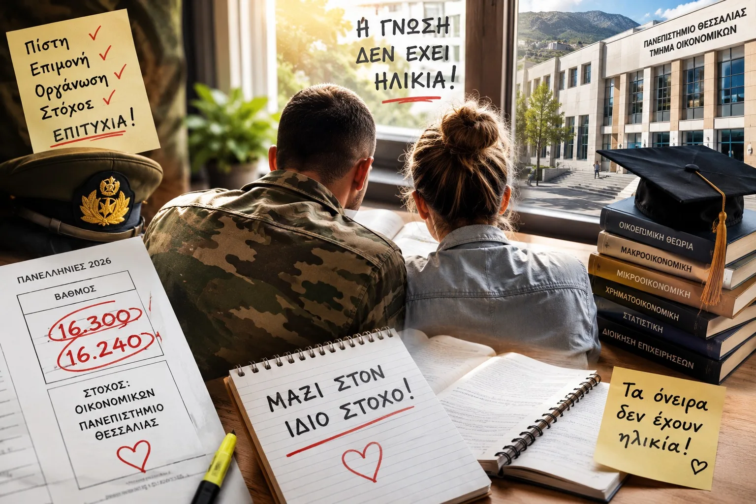 «Στρατιωτικός και η σύζυγός του “λύγισαν” τις Πανελλαδικές: Πέρασαν μαζί στο Πανεπιστήμιο και έστειλαν μήνυμα σε όλη την Ελλάδα»