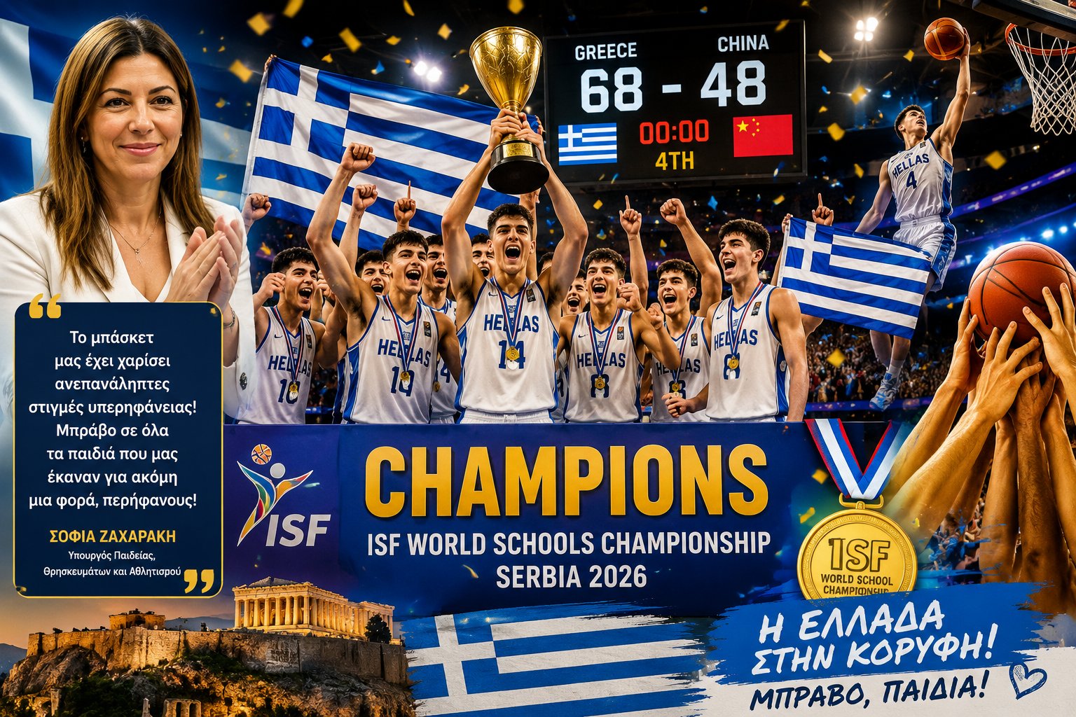 🏆 Ασύλληπτος θρίαμβος: Η ελληνική σχολική ομάδα κατέκτησε τον πλανήτη