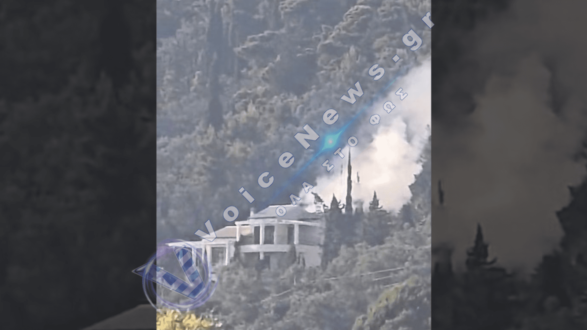 Μεγάλη φωτιά στην Κέρκυρα: Φλέγεται αποθήκη με φωτοβολταϊκά στον Άγιο Γόρδιο