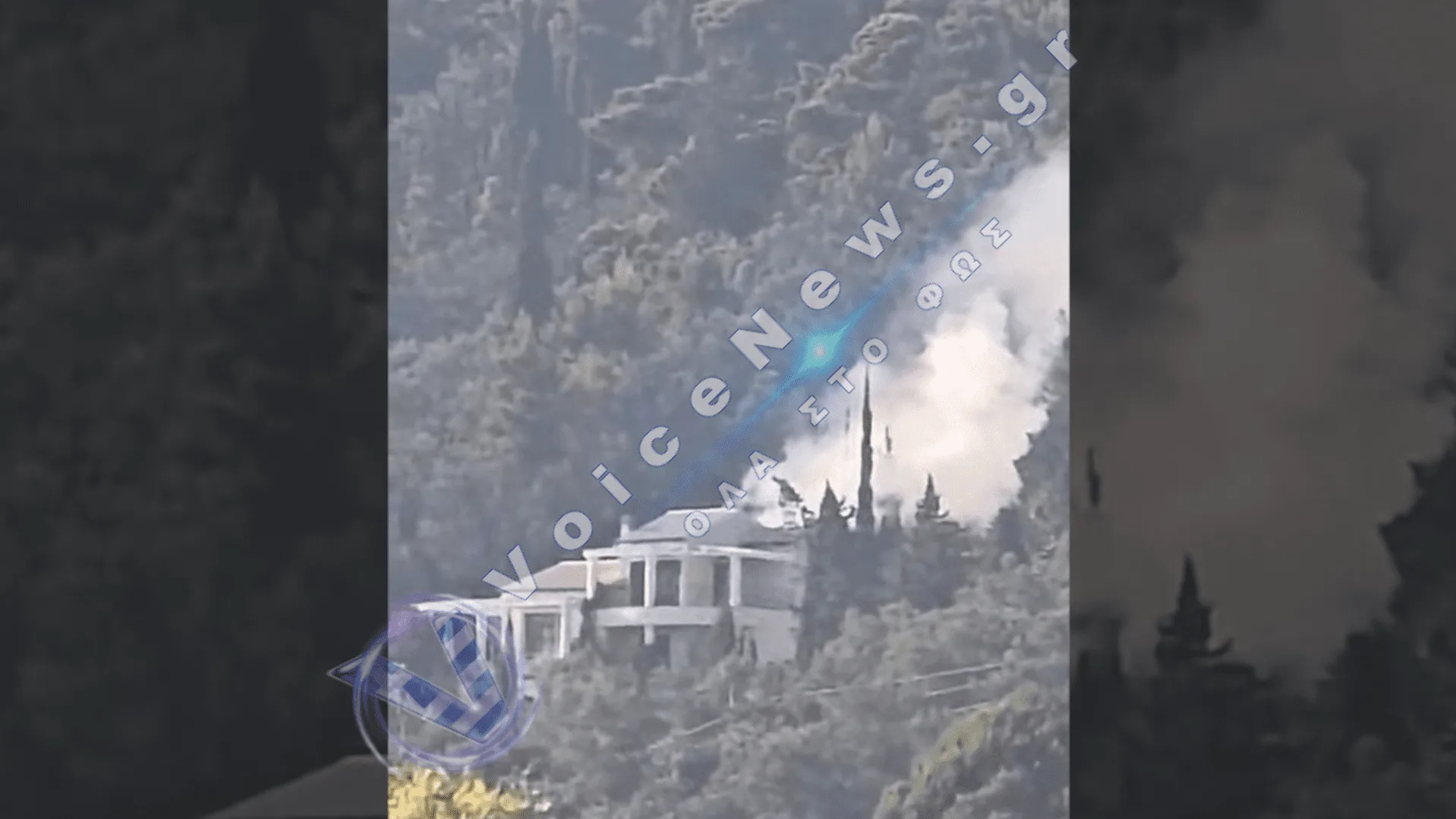 Μεγάλη φωτιά στην Κέρκυρα: Φλέγεται αποθήκη με φωτοβολταϊκά στον Άγιο Γόρδιο